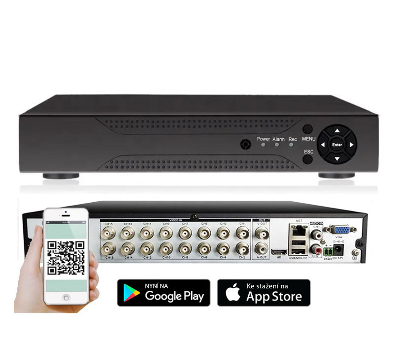 DVR video rekordr pro 16 kamer