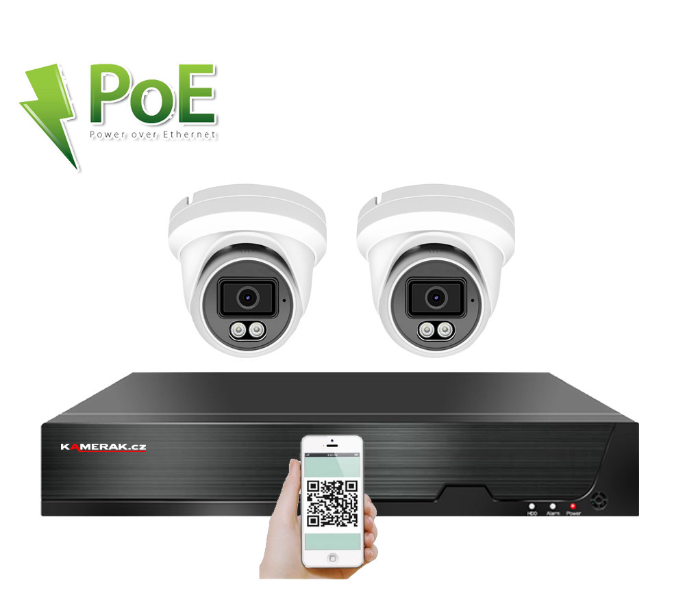 2 kamerov systm PoE IP XM-209B 4MPx