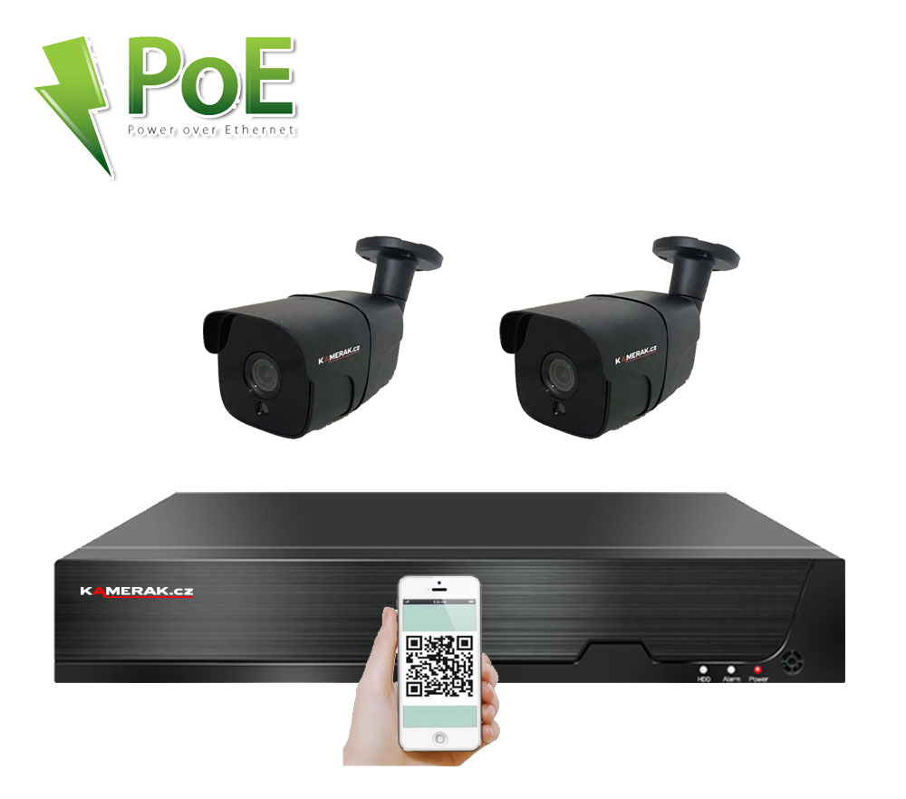 12 kamerov systm PoE IP XM-207B 4MPx