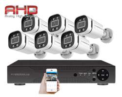 6 kamerov AHD set WN6-59A 2Mpx 1080p, H.265, CZ menu - 99999 K