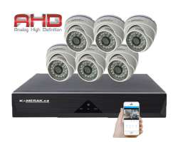 6 kamerov AHD set WN6-51E 5Mpx 1920p, H.265, CZ menu - 7690 K