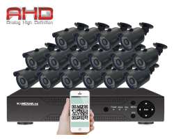 16 kamerov AHD set HE16-58A 2Mpx 1080p, H.265, CZ menu - 13790 K