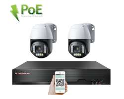 PoE IP 2 kamerový set XM-PTZ-221B 5xZOOM 4Mpx, CZ menu - 7290 Kč