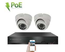 4K PoE IP 2 kamerov� set XM-202D 8MPx, CZ menu - 6390 K�
