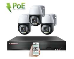 PoE IP 3 kamerov set XM-PTZ-320B 4Mpx, CZ menu - 7590 K