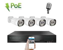 PoE IP 4 kamerovy set XM-403B 4MPx, mikrofon, CZ menu - 7790 K