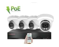 PoE IP 4 kamerov set XM-409B 4MPx, CZ menu - 7690 K