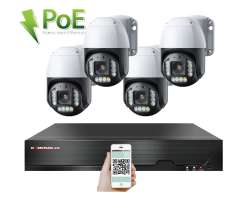 4K PoE IP 4 kamerov set XM-PTZ-420D, 8Mpx, CZ menu - 11990 K