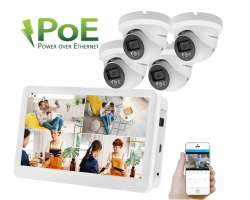 PoE IP 4 kamerov set XM-459LCD D 8MPx - 12390 K