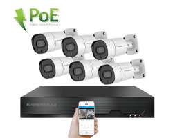 PoE IP 6 kamerov� set XM-608B 4MPx, CZ menu - 9890 K�