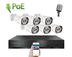 4K PoE IP 6 kamerov� set XM-603D 8MPx, CZ menu - 15090 K�