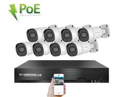 4K PoE IP 8 kamerov set XM-808D 8MPx, CZ menu - 99999 K