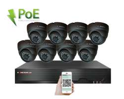 4K PoE IP 8 kamerov set XM-811D 8MPx, H.265, CZ menu - 99999 K