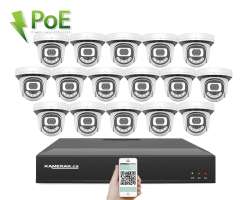 4K PoE IP 16 kamerov set XM-1612D 8MPx, CZ menu - 39090 K