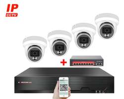 IP 4 kamerový set  s externím PoE XM-409B-Ext. 4MPx, CZ menu - 8190 Kč