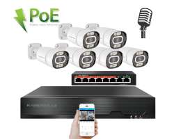 IP 6 kamerov set s externm PoE XM-603B-Ext. 4MPx, CZ menu - 10490 K