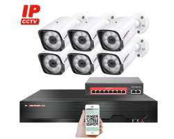 IP 6 kamerov set  s externm PoE XM-601D-Ext. 8MPx, CZ menu - 14890 K