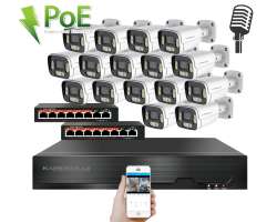 IP 16 kamerov� set s extern�m PoE XM-1606B-Ext. 4MPx,CZ menu - 25690 K�