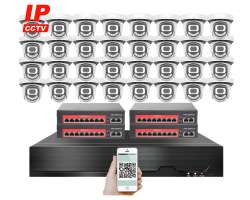 IP 32 kamerov set  s externm PoE XM-3212B-Ext. 4MPx, CZ menu - 51090 K