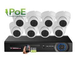 PoE IP 8 kamerov set XM-802B 4MPx, CZ menu - 13690 K