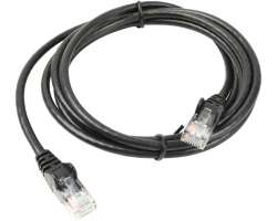 UTP s�ov� kabel Patch RJ45 CAT5e 3m �ern� - 38 K�