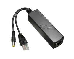 Aktivn� PoE splitter z 48V na 12V �ern� - 198 K�