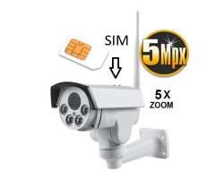GSM IP kamera Cam-Hi PTZ 918 4G 5MPx 5xZOOM   venkovn (sim karta) - 5390 K