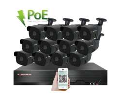 PoE IP 12 kamerov set XM-1207B 4MPx, CZ menu - 25190 K