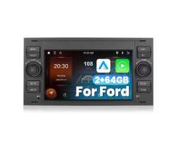 Autoradio A3718BK Android 13, 7"LCD - Carplay, Android Auto, 2GB RAM, 64GB ROM, BT, WIFI, GPS, EQ FM RDS pro Ford Transit Fiesta Focus Galaxy - 3698 K
