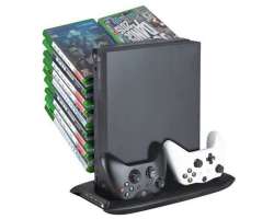 Multifunkční nabíjecí stojan SYY-XONEX-02-2 s aktivním chladicím 4X USB pro Xbox One X (XONE) - 699 Kč