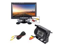 Parkovac systm TRUCK, R0030P 18IR LED AV CINCH kamera s 7" LCD displejem na palubku - 2166 K