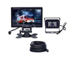 Parkovac systm TRUCK F0505-AHD, 18IR LED kamera s 7" LCD displejem na palubku 10m 4pin kabel - 99999 K