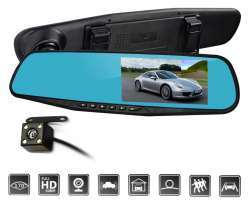 Parkovac kamera s LCD ve zptnm zrctku K0074A2 s fullHD 1080p pedn kamerou - 99999 K