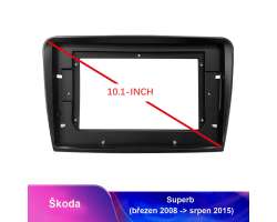 Škoda Superb 2 (3/08-8/15) 10,1"- Redukční rámeček A7159 pro autorádio 10.1" - 998 Kč