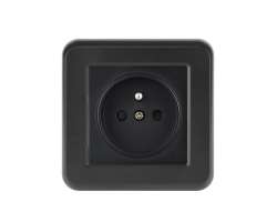 UNIC Elektrick zsuvka 230V ern plast - 83 K