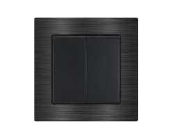 UNIC Dvojvypna stdav-schodiov .5B 6+6 v rmeku 82mm, slitina hlinku ern - 157 K