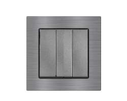 UNIC trojvyp�na� lustrov� v r�me�ku slitina hlin�ku �ed� - 178 K�