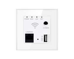 SRAN WiFi socket bílá v rámečku, sklo bílý - 533 Kč