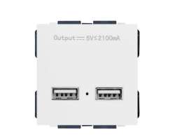 SRAN modul MDZUSB25V Zsuvka 2xUSB 5V/2,1A plast bl - 99999 K