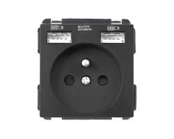 SRAN modul MDZ230USB25V Zsuvka 230V+2xUSB 5V/2,1A ern - 99999 K