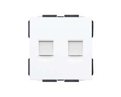 SRAN modul MDN2RJ45 Zásuvka 2xRJ45 bílá do rámečku - 40 Kč