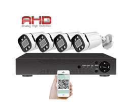 4 kamerový AHD set WN4-59E s mic. 5Mpx 1920p, H.265, CZ menu - 5350 Kč