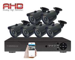 6 kamerový AHD set WN6-58E s mic 5Mpx 1920p, H.265, CZ menu - 8990 Kč