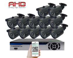 12 kamerov AHD set HE12-58A 2Mpx 1080p, H.265, CZ menu - 11290 K