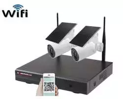 Bezdrátový solární 2 kamerový system Wifi IP Pro WIP2-210B 4MPx, CZ menu - 5290 Kč