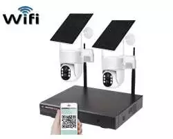 Bezdrátový solární PTZ 2 kamerový systém Wifi IP Pro WIP2-211B 4MPx, CZ menu - 5690 Kč