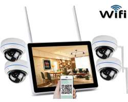 Bezdrátový 4 kamerový set WiFi IP PRO WIP4-154B 13"LCD, 3MPx, CZ menu - 9690 Kč