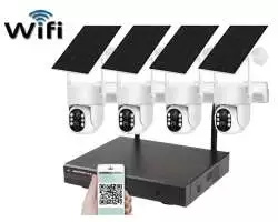 Bezdrátový solární PTZ 4 kamerový systém Wifi IP Pro WIP4-211B 4MPx, CZ menu - 9690 Kč