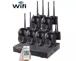 Bezdrátový 6 kamerový set WiFi IP Pro WIP6-109B, Black, 3MPx, PTZ, CZ menu - 10490 Kč