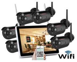 Bezdrátový 6 kamerový set WiFi IP PRO WIP6-153B-Black 13"LCD, 3MPx, CZ menu - 12190 Kč